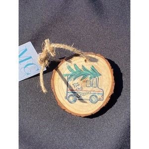 Handmade Mail Truck Christmas Ornament